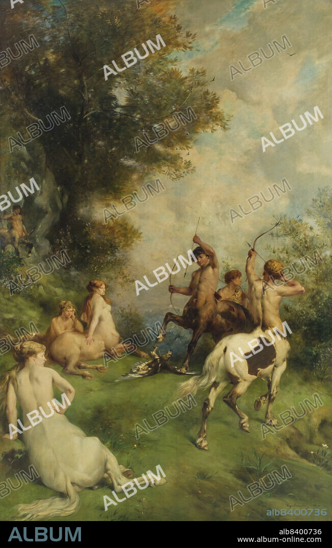 EUGENE FROMENTIN. Centaurs, 1868.