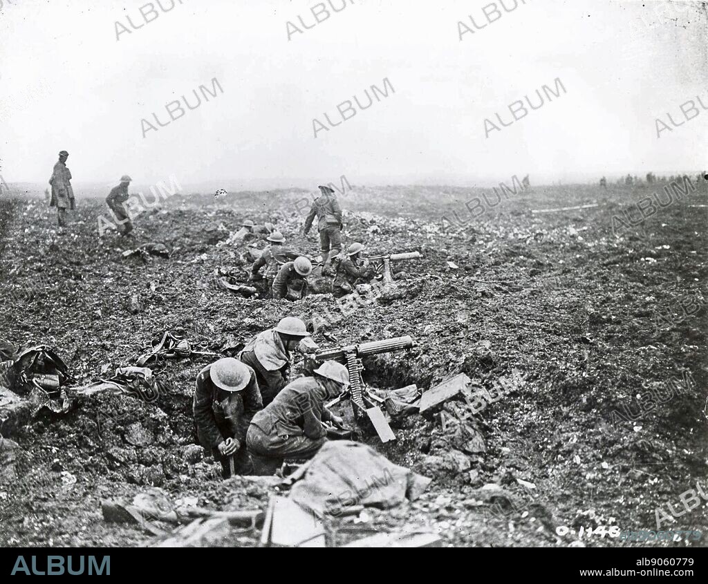 Canadian machine gun squad on Vimy Ridge 1917. The Canadian victory at the Battle of Vimy Ridge; 9-12 April 1917; is considered by many as a defining moment for Canada in World war One.