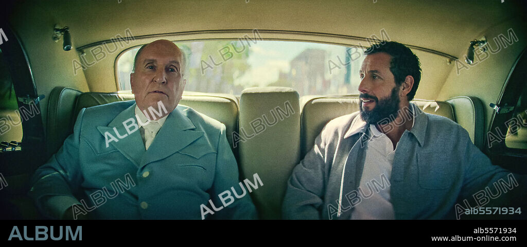 ADAM SANDLER and ROBERT DUVALL in HUSTLE, 2022, directed by JEREMIAH ZAGAR. Copyright HAPPY MADISON PRODUCTIONS.