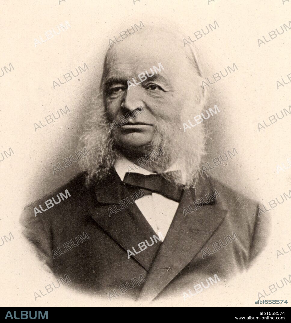 Otto Wilhelm Struve (1819-1905) German astronomer, born at Dorpat. He followed his father, Friedrich Struve, as director of Pulkova Observatory near St Petersburg, Russia. Two of his sons became astronomers, and his grandson Otto became director of Yerkes and Macdonald observatories in the United States (1932). Lithograph. (Photo by: Universal History Archive/UIG via Getty Images).