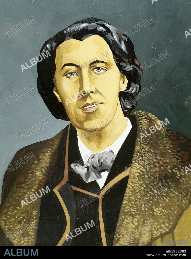 WILDE, Oscar (Dublín, 1854-París, 1900). Escritor irlandés. Dibujo.