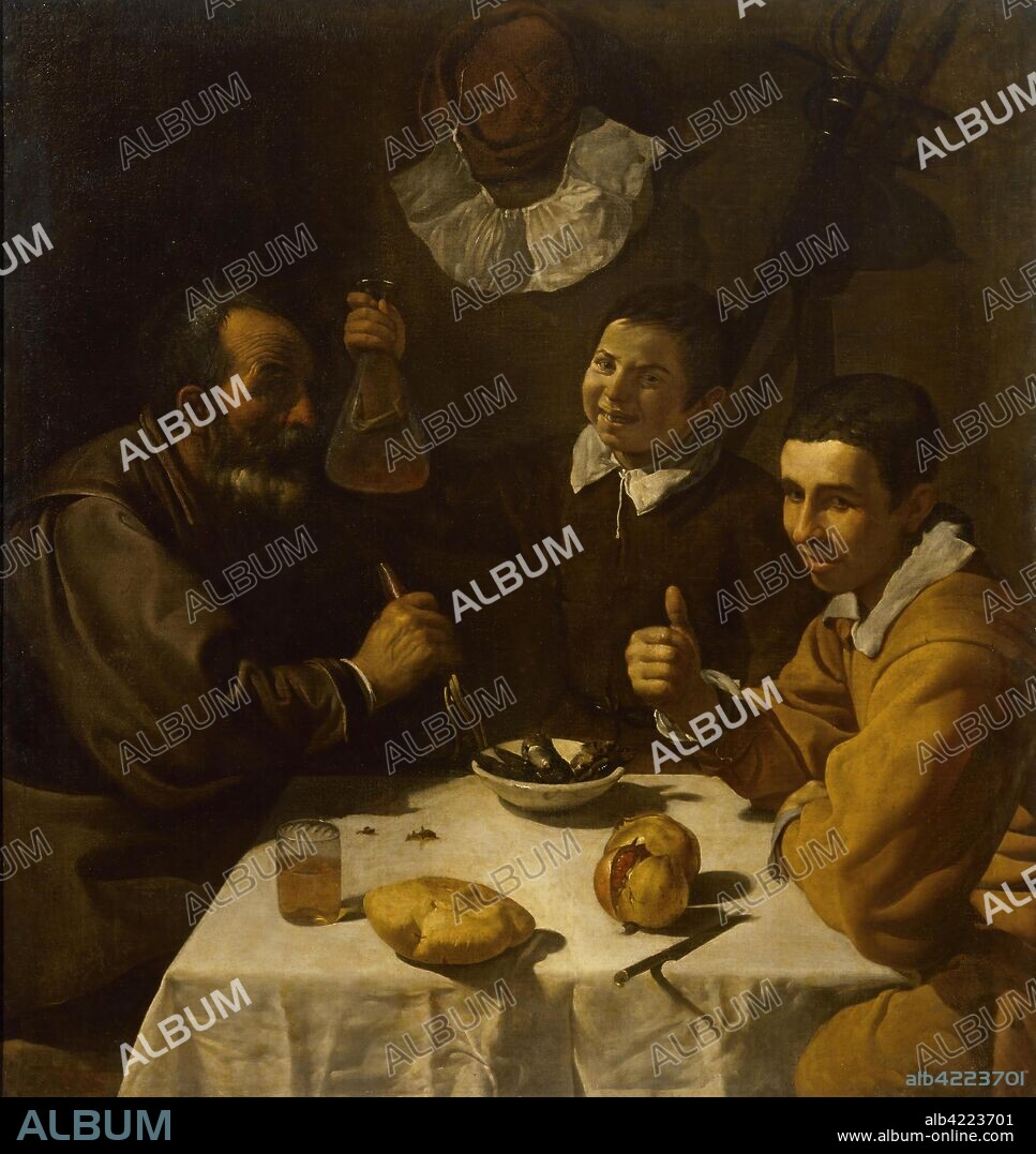 DIEGO VELÁZQUEZ DE SILVA. 'Luncheon'. Spain, Circa 1617. Dimensions: 108,5x102 cm.