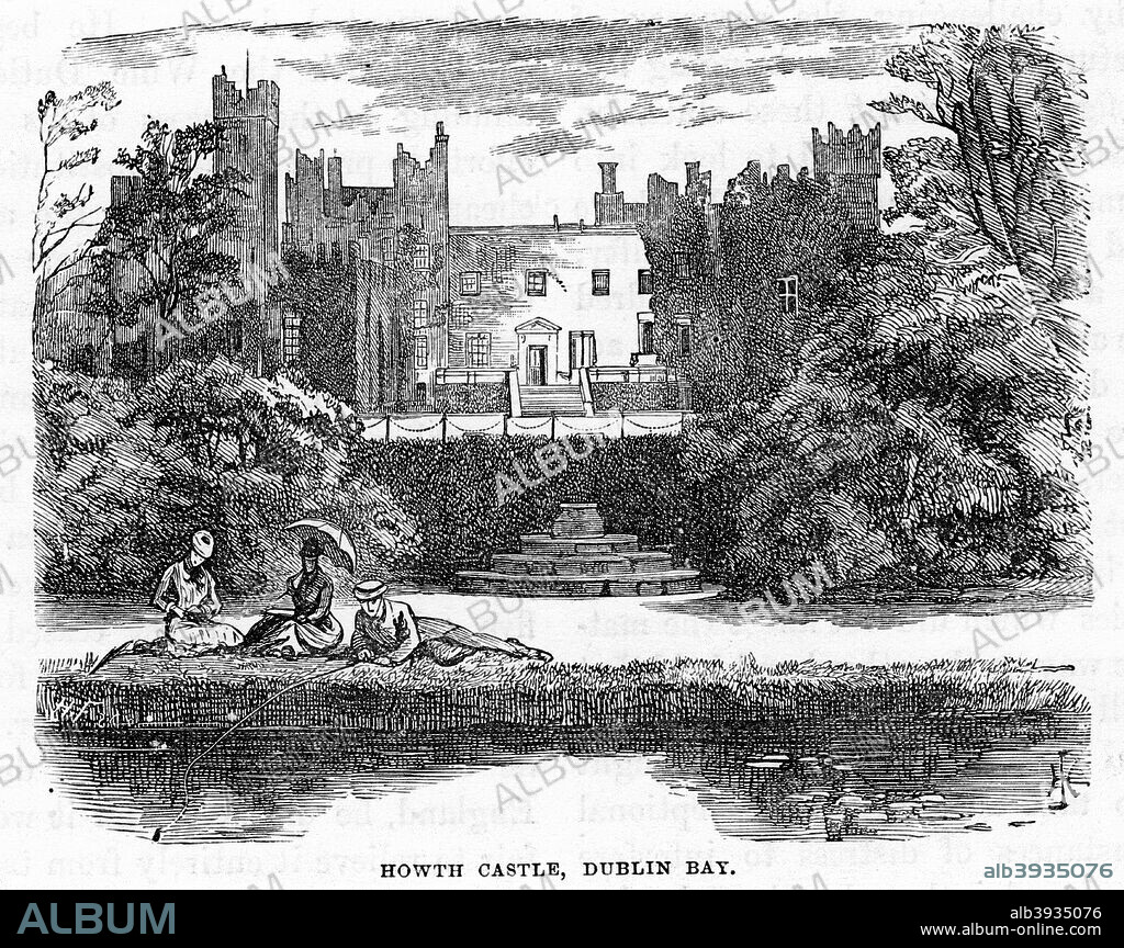 Howth Castle, Dublin Bay, 19th century.