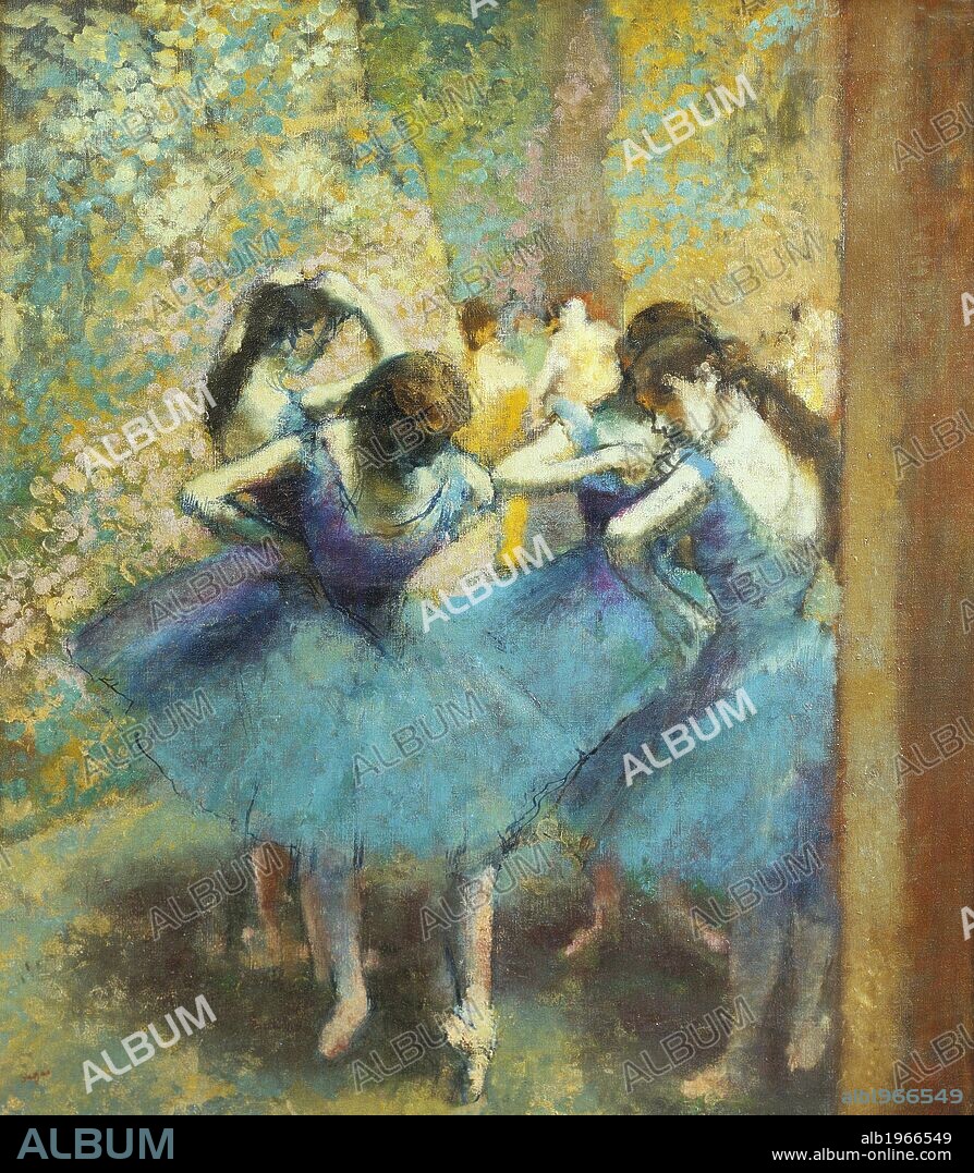 Blue Dancers, by Edgar Degas (1834-1917).