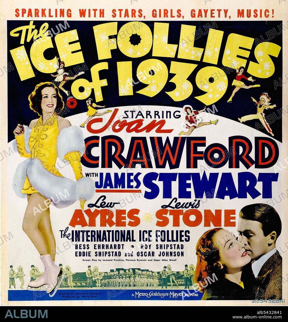 JAMES STEWART and JOAN CRAWFORD in THE ICE FOLLIES OF 1939, 1939, directed by REINHOLD SCHUNZEL. Copyright M.G.M.