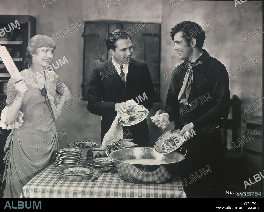 JOHNNY MACK BROWN, KAY JOHNSON et KING VIDOR dans BILLY THE KID, 1930, réalisé par KING VIDOR. Copyright M.G.M.