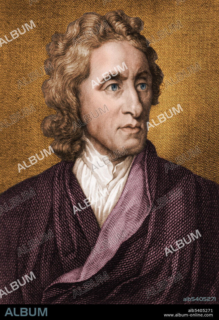 John Locke (1632 - 1704) was an influential English philosopher and physician during the Age of Enlightenment. No artist credited, undated.