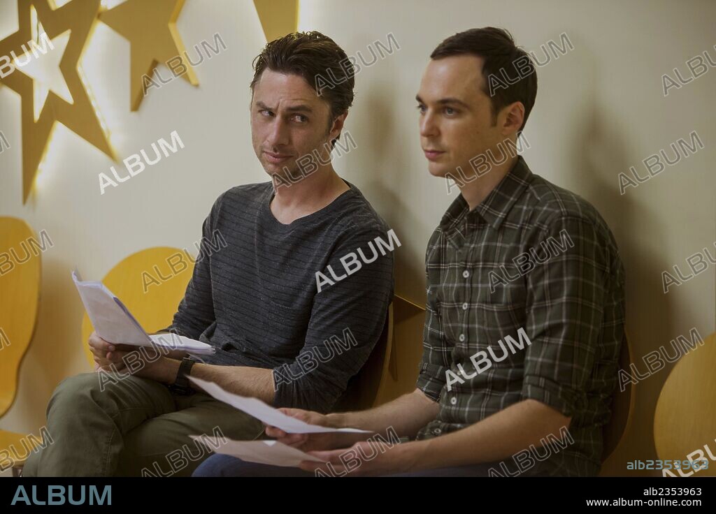 JIM PARSONS and ZACH BRAFF in WISH I WAS HERE, 2014, directed by ZACH BRAFF. Copyright WORLDVIEW ENTERTAINMENT.