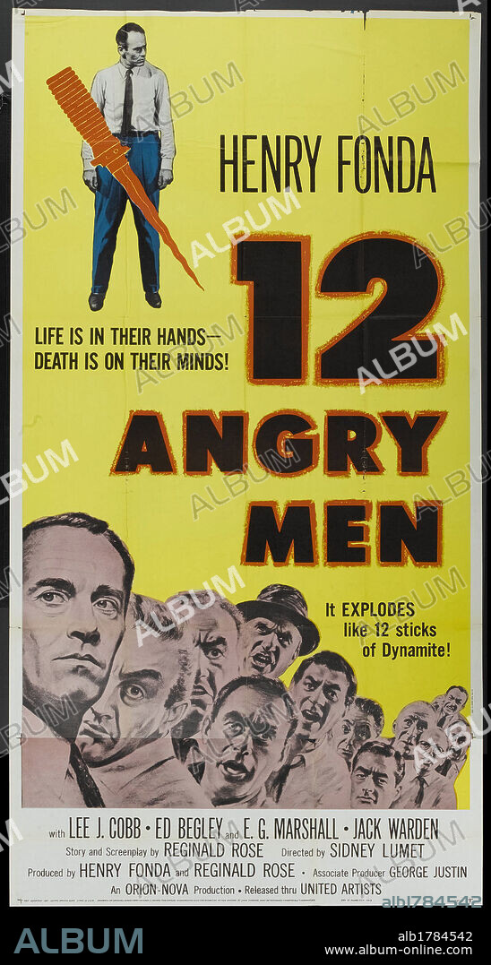 Poster of 12 ANGRY MEN, 1957, directed by SIDNEY LUMET. Copyright UNITED ARTISTS.