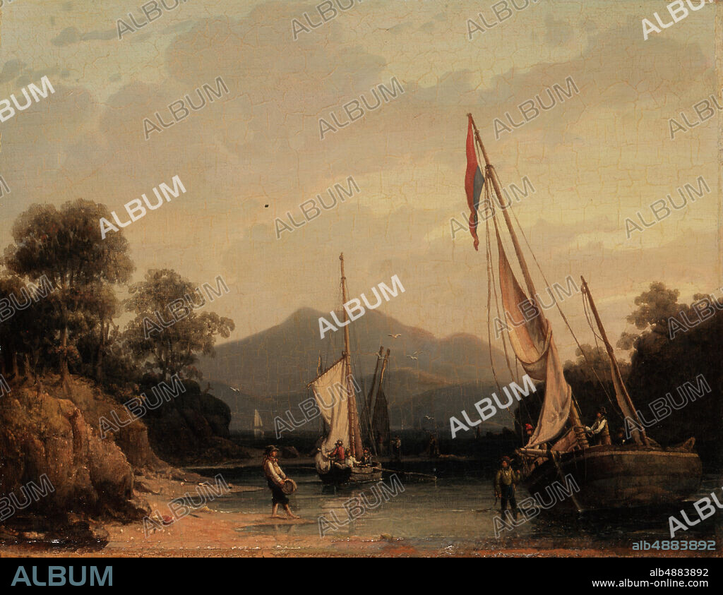 Robert Salmon, American, c. 1775c. 1851, Isles of Bute, 1839, Oil on panel, 12 1/4 x 15 in. (31.1 x 38.1 cm).