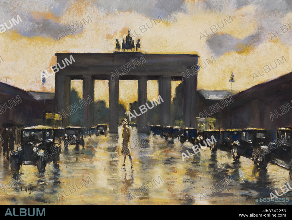 LESSER URY. Brandenburg Gate seen from Pariser Platz.