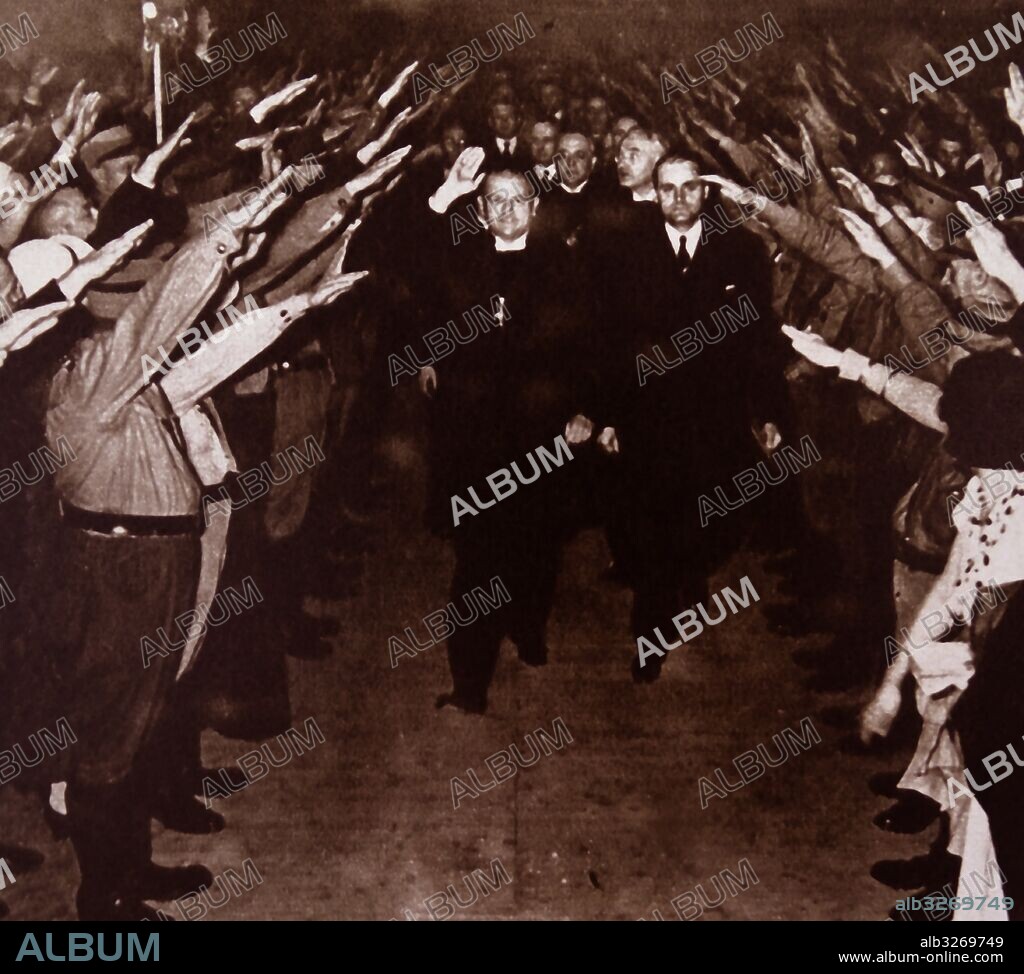 Photographic portrait of Ludwig Muller (1883-1945) a German theologian and leading member of the 'German Christians' faith movement and became Reich Bishop of the German Evangelical Church. Dated 20th Century.