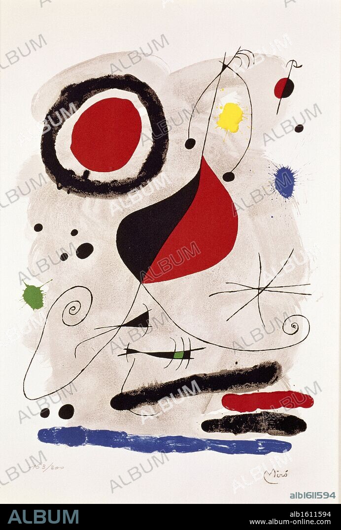 JOAN MIRÓ. Owl by Joan Miro, 1893-1983.