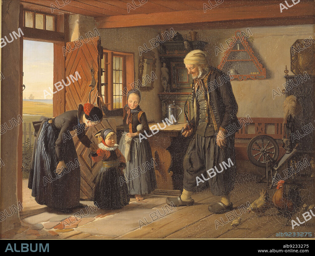 JULIUS EXNER. Visiting Grandfather, 1853.