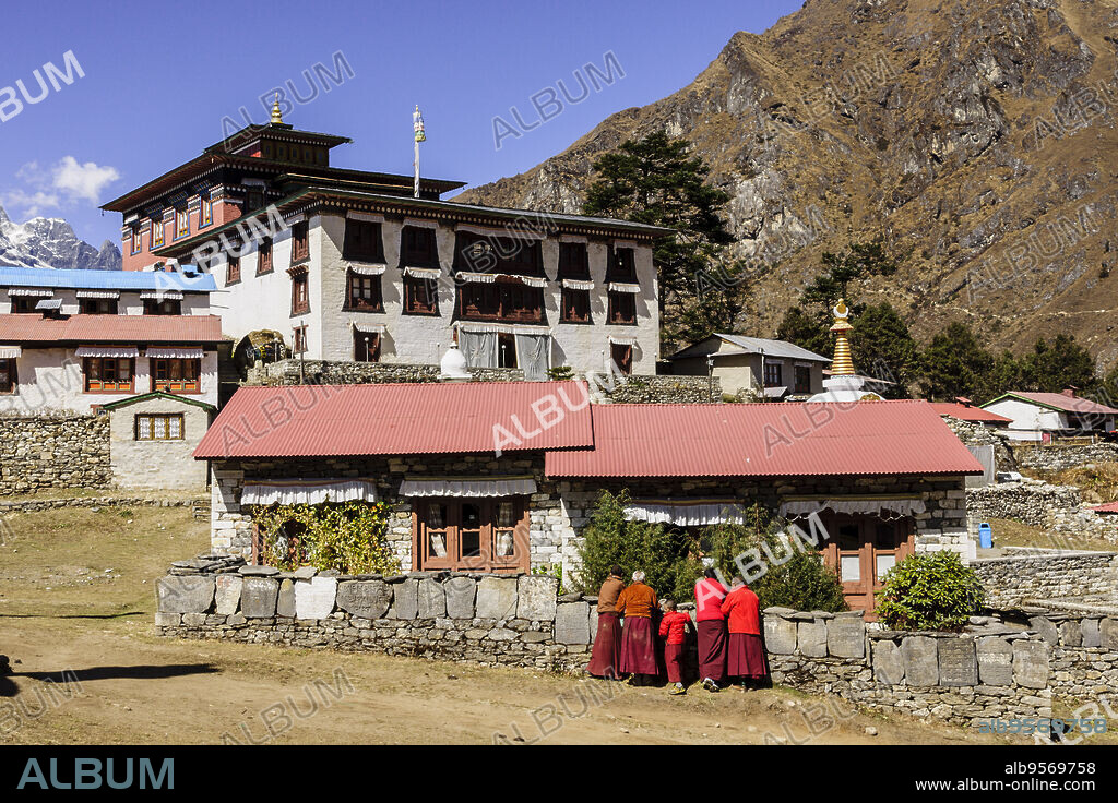 monasterio budista de Tengboche.Sagarmatha National Park, Khumbu Himal, Nepal, Asia.