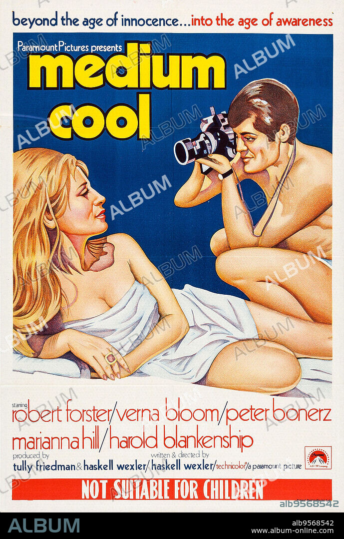 Poster of MEDIUM COOL, 1969, directed by HASKELL WEXLER. Copyright PARAMOUNT PICTURES.
