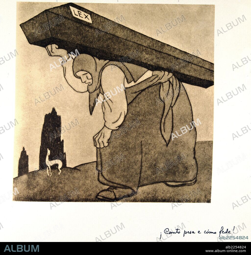 CASTELAO, ALFONSO RODRIGUEZ. POLITICO, ESRITOR,PINTOR Y DIBUJANTE GALLEGO. RIANJO 1886-1950. DIBUJO ILUSTRACION.