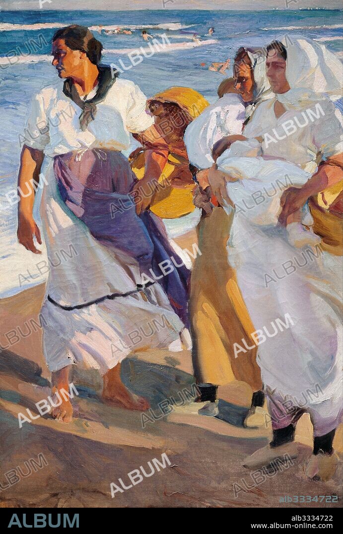 JOAQUIN SOROLLA. Fisherwomen from Valencia.