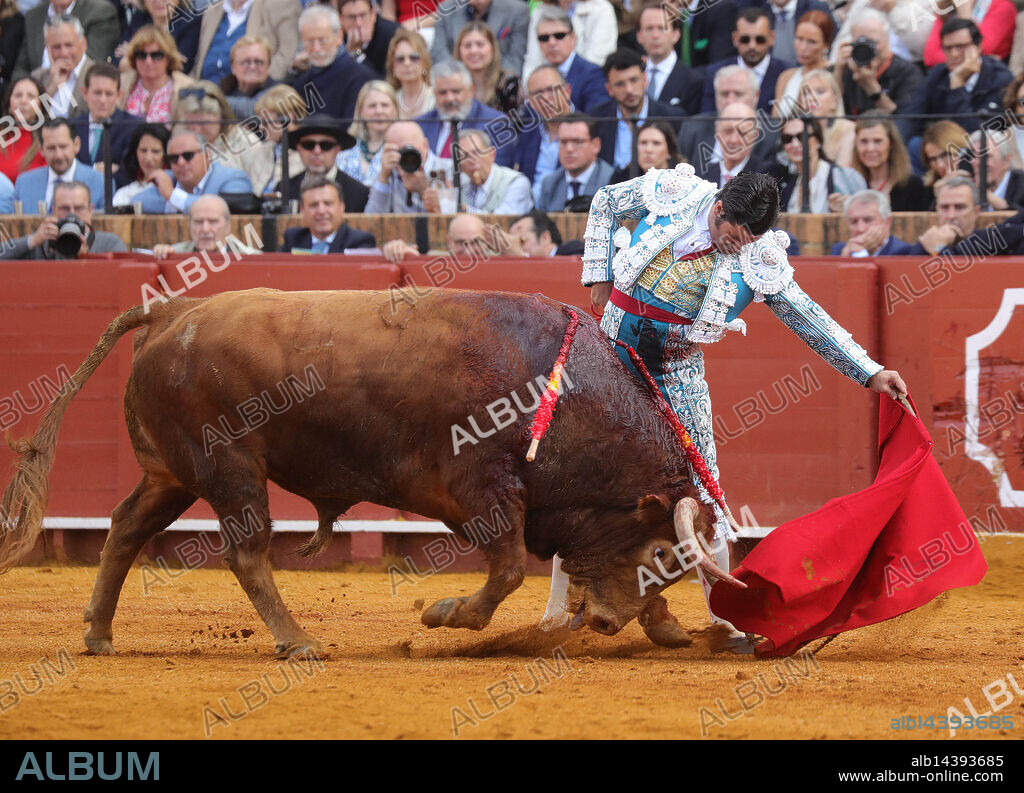 Sevilla, 05/05/2025. Cuarta de abono. Corrida de toros para Morante de la Puebla. Toros de los hermanos García Jiménez y Olga Jiménez. Plaza de toros de Sevilla. Foto: Raúl Doblado. ARCHSEV.