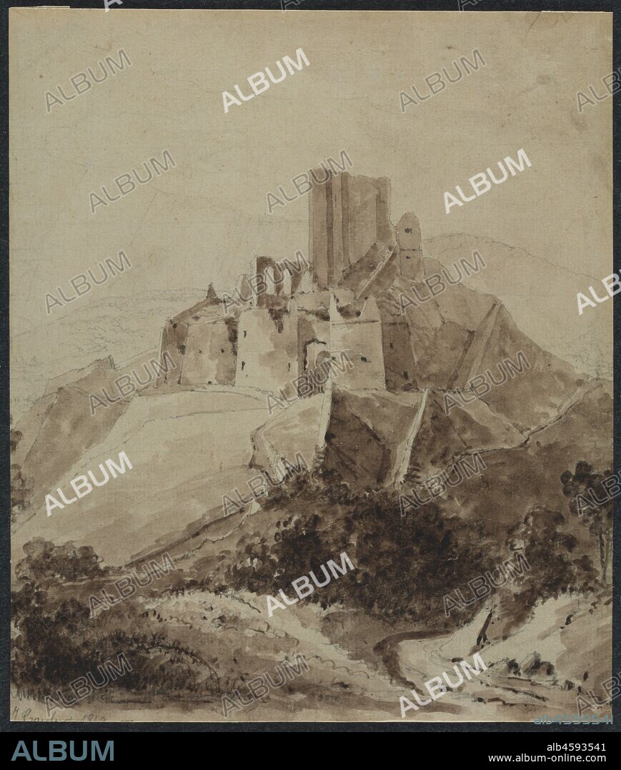 Ruins of Chateau dArque, 1819.