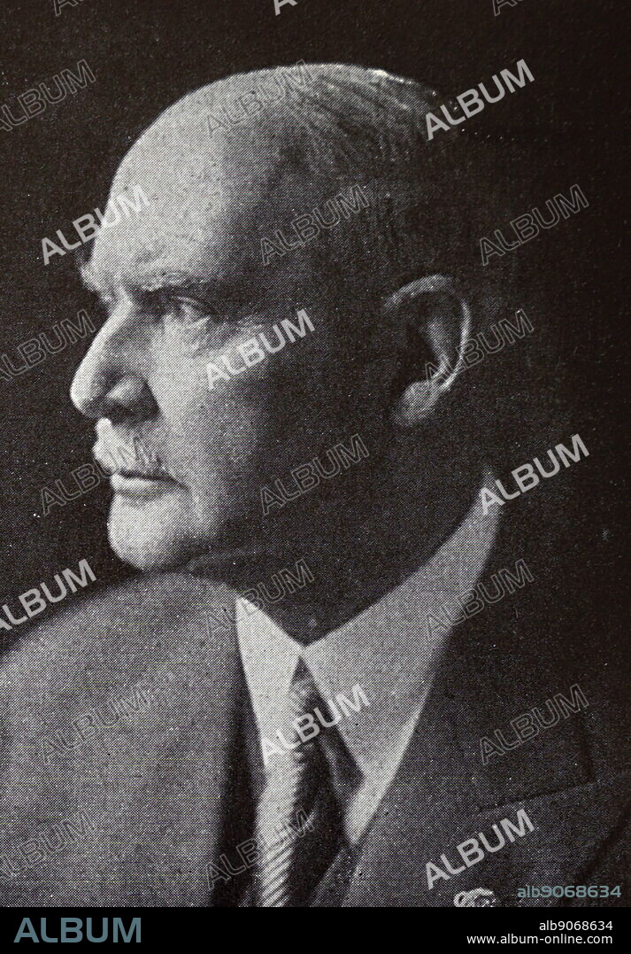 Photograph of Dr. Theodor Lewald (1860 - 1947) was a civil servant in the German Reich and an executive of the International Olympic Committee. He was the President of the Olympic organising committee for the 1936 Summer Olympics in Berlin. 20th century.