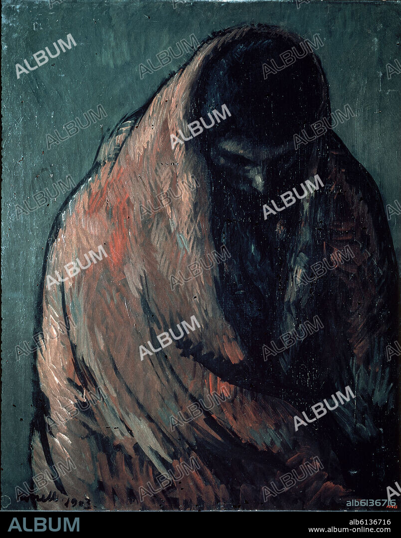 ISIDRO NONELL. 'Gitana joven', 1903, Óleo sobre lienzo, 81 x 65,5 cm.