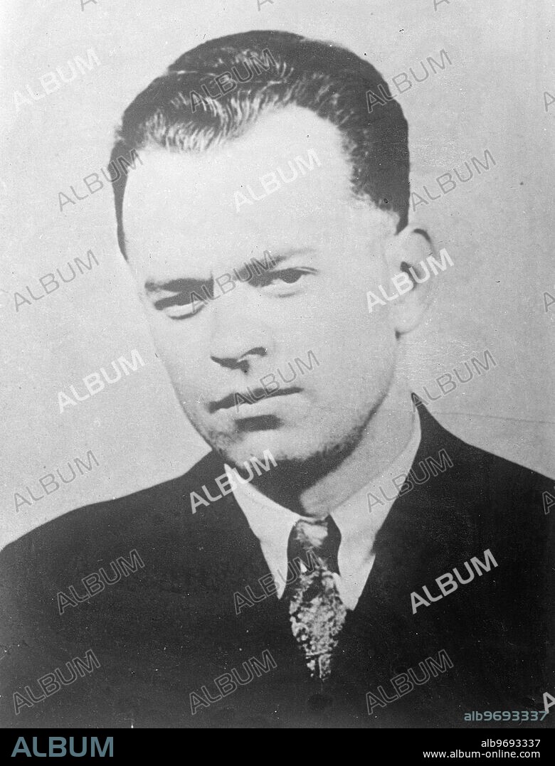 Nationwide search for young sculptor in connection with New York triple murder. A widespread search is being carried out by American police for the 29-year-old sculptor, Robert Irwin, whom they wish to question in connection with the murder of 54-year-old Mrs Mary Gedeon, her artists model daughter, Veronica, and her lodger, Frank Byrnes. Mrs Gedeon and her daughter were found strangled at their New York home and Frank Byrnes had been stabbed through the brain. Both women had been criminally assaulted. Irwin was formerly a boarder with Mrs Gedeon. Photo shows: Robert Irwin the young sculptor. 12 April 1937. [. On trial for triple murder. Robert Irwin age 30, is to be placed on trial in New York today (Monday) for the murder of Veronica Gedeon, artist's model, her mother, and the lodger, Frank Byrnes, an Englishman. They were found dead in their flat, and later Irwin walked into a Chicago newspaper of and wrote out of 5000 word confession. 7 November 1938. ].