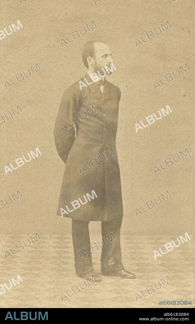 JOSE MARTINEZ SANCHEZ (1808-1874). P- PEDRO ANTONIO DE ALARCON - FOTOGRAFIA EN BLANCO Y NEGRO - S XIX.