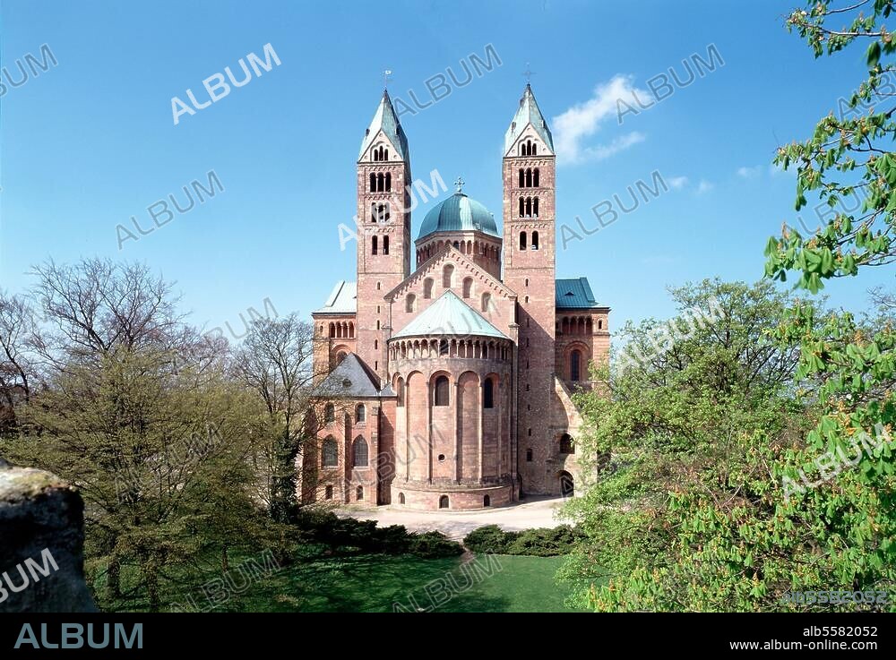Speyer, Dom / Blick von Osten © Florian Monheim Format / Filmsize: 6 × 9 cm.