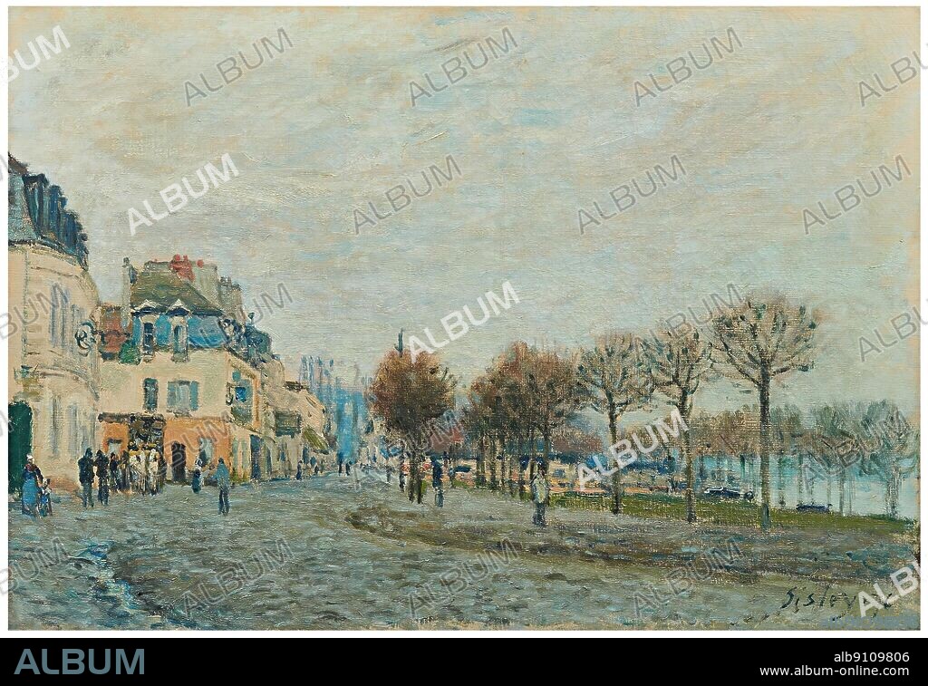 Alfred Sisley 1839 - 1899/ Port-Marly avant l?inondation, 1876
Oil on canvas, 38.1 by 55 cm.