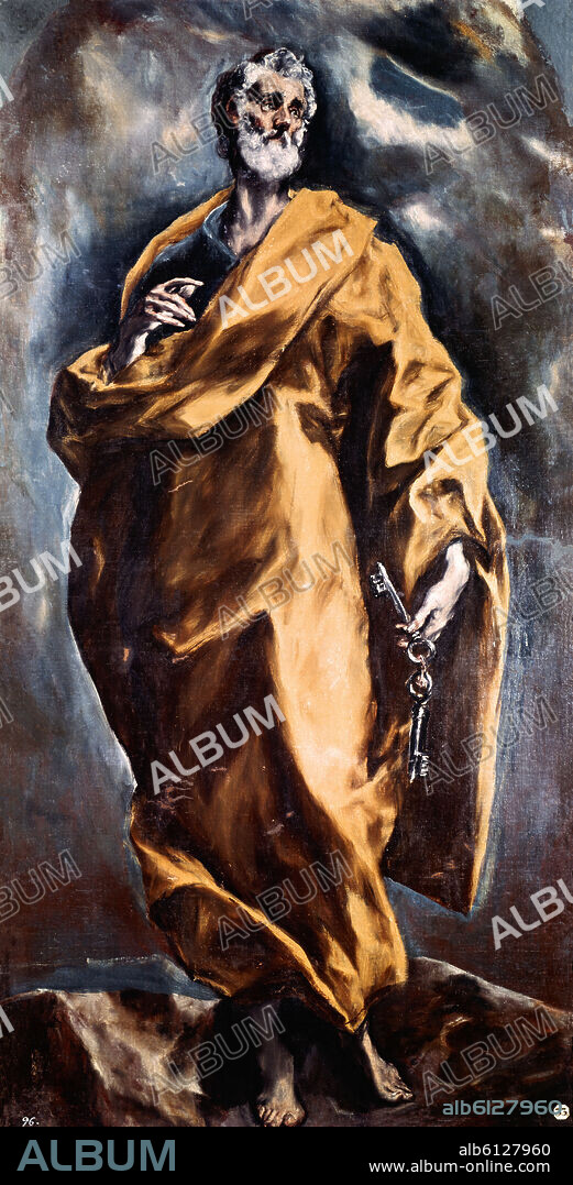 EL GRECO. SAN PEDRO - 1608-1614 - MANIERISMO ESPAÑOL - OLEO/LIENZO - 207 x 105 cm.