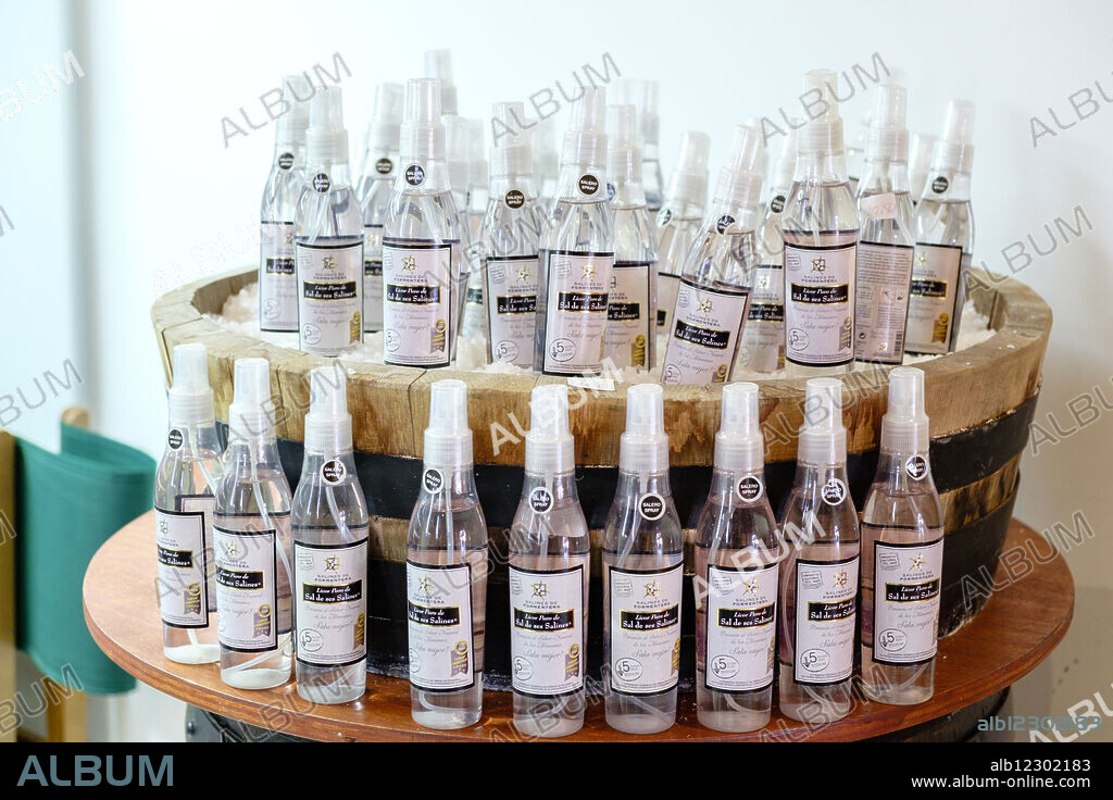 Pure salt liqueur from Ses Salines de Formentera, Bon Beure, El Pilar de la Mola, Formentera, Balearic Islands, Spain.