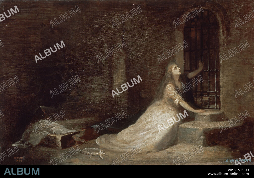 EDUARDO CANO DE LA PEÑA (1823-1897). LA NOVIA ENTERRADA VIVA - 1868 - OLEO/LIENZO - ROMANTICISMO ESPAÑOL.