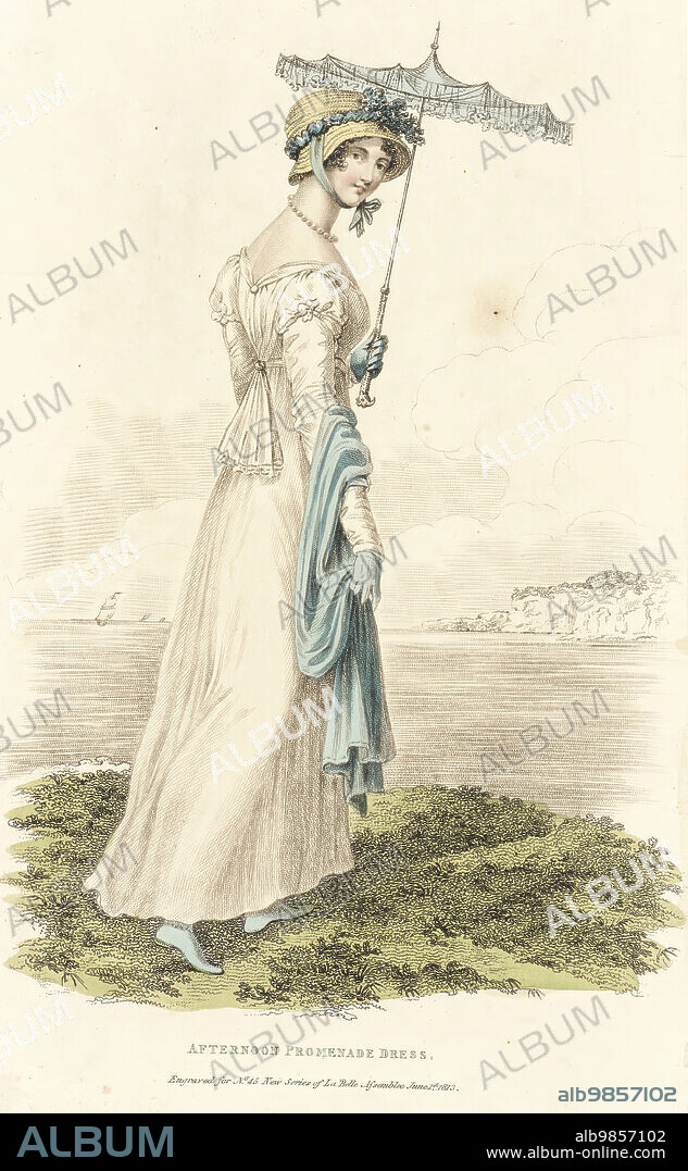Fashion Plate (Afternoon Promenade Dress), 1813.