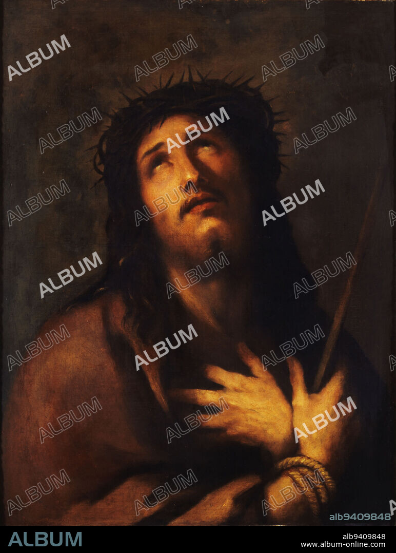 Ecce Homo, Giordano, Luca (dit Fa Presto), Italy, School of (Italian School), circa 16631664, 17th century, Painting, Picture, Oil Paint, Canvas (material), Dimensions - Work: Height: 81 cm, Width: 62 cm, Dimensions - Frame: Height: 107 cm, Width: 88 cm, Profondeur: 9.5 cm.