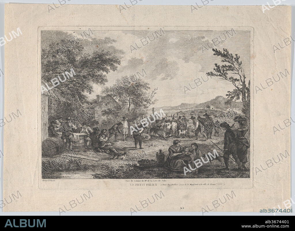 The Little Puck. Artist: Anonymous; After Jean-Baptiste Bénard (French, 18th century). Dimensions: Sheet: 11 1/16 × 15 1/4 in. (28.1 × 38.8 cm)
Plate: 8 11/16 × 11 1/2 in. (22 × 29.2 cm). Publisher: Charles-Francois Jouillan (1697-1778). Date: 18th century.