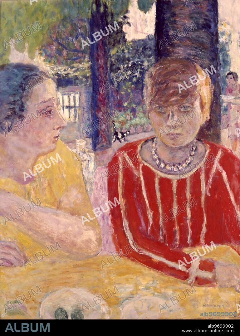 The Poet Natanson & Martha (Marthe). By Pierre Bonnard. Gallery of Modern Art, Paris. French Nabi Painter and printmaker. Pierre Bonnard (October 3, 1867- January 23, 1947).