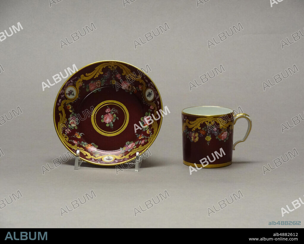 Sèvres Porcelain Manufactory, French, 1756present, Cup and Saucer, 1781, Hard-paste porcelain, cup: 2 1/4 x 2 3/8 in. (5.7 x 6 cm).