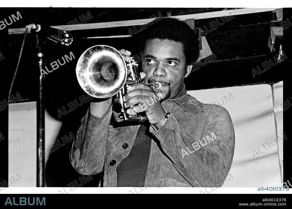 Freddie Hubbard, Ronnie Scott's, London, 1973. Hubbard was an American jazz trumpeter known primarily for playing in the bebop, hard bop and post-bop styles.