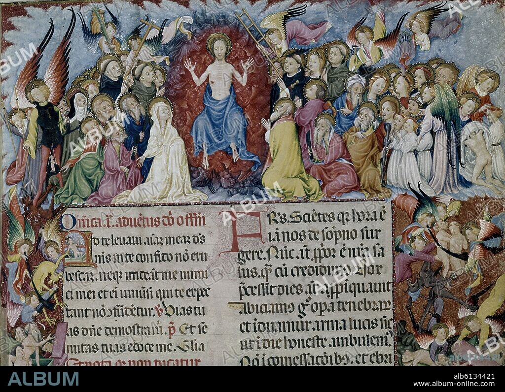 RAFAEL DESTORRENTS (1375-1410). MISAL DE STA EULALIA-EL JUICIO FINAL- S XV.