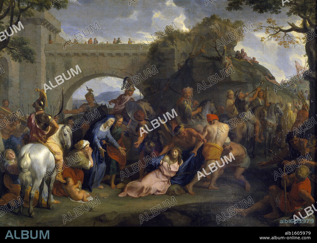 Jesus Carrying his Cross by Charles Le Brun,  (1619-1690),  France,  Paris,  Musee du Louvre.