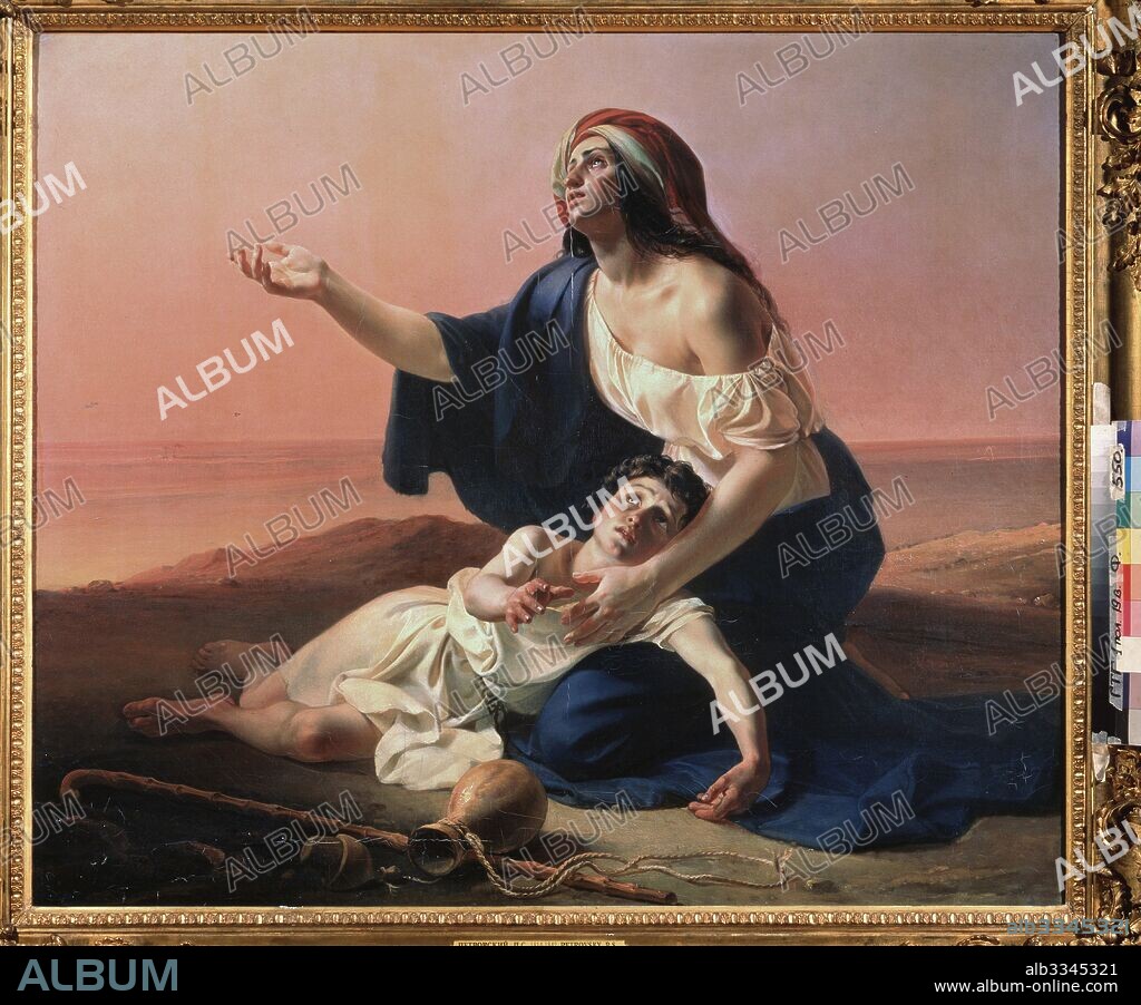 PYOTR STEPANOVICH PETROVSKY. Hagar And Ishmael In The Desert.