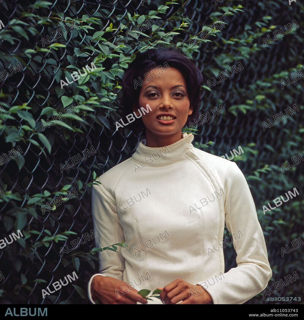 Caribbean actress Emily Bolton in German TV mini series "Die Kette", Germany 1977.