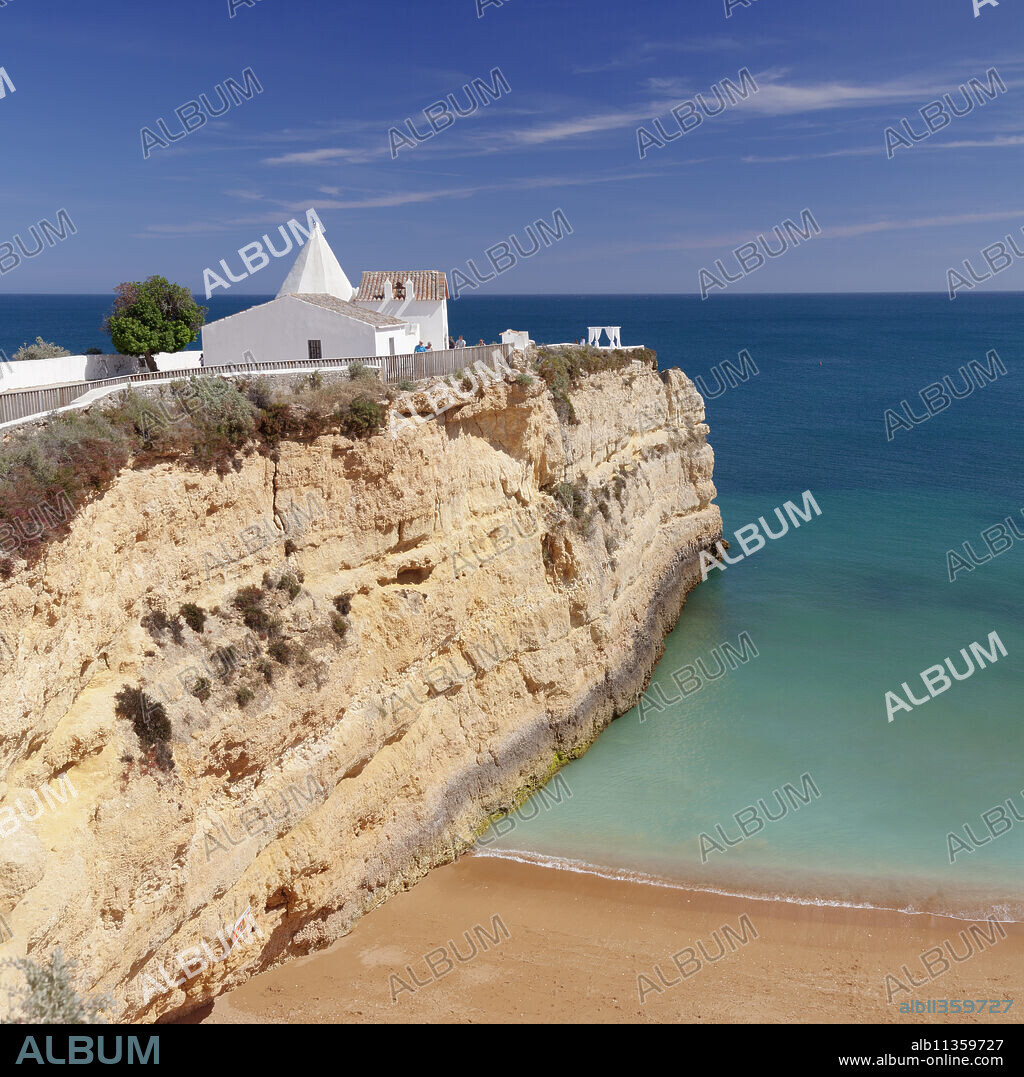 Nossa Senhora da Rocha Chapel, Armacao de Pera, Algarve, Portugal, Europe.
