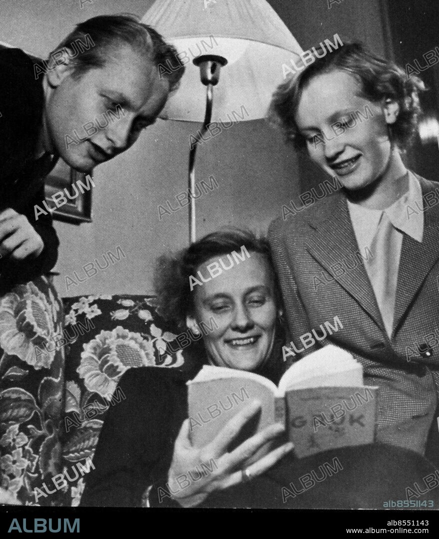 FILE - 1940's. Swedish children's book author Astrid Lindgren with her children Lars and Karin.. Her stories about characters such as Pippi Longstocking, Emil, Kalle Blomquist, the Brothers Lionheart, Karlsson-on-the-Roof, Ronia, the Robber's Daughter and the Bullerby children are loved and read by children all over the world. She was born on the farm Nas outside Vimmerby November 14, 1907 and would . have turned 100 years old this year. Astrid passed away in 2002.. Photo: PrB / SCANPIX code 190.