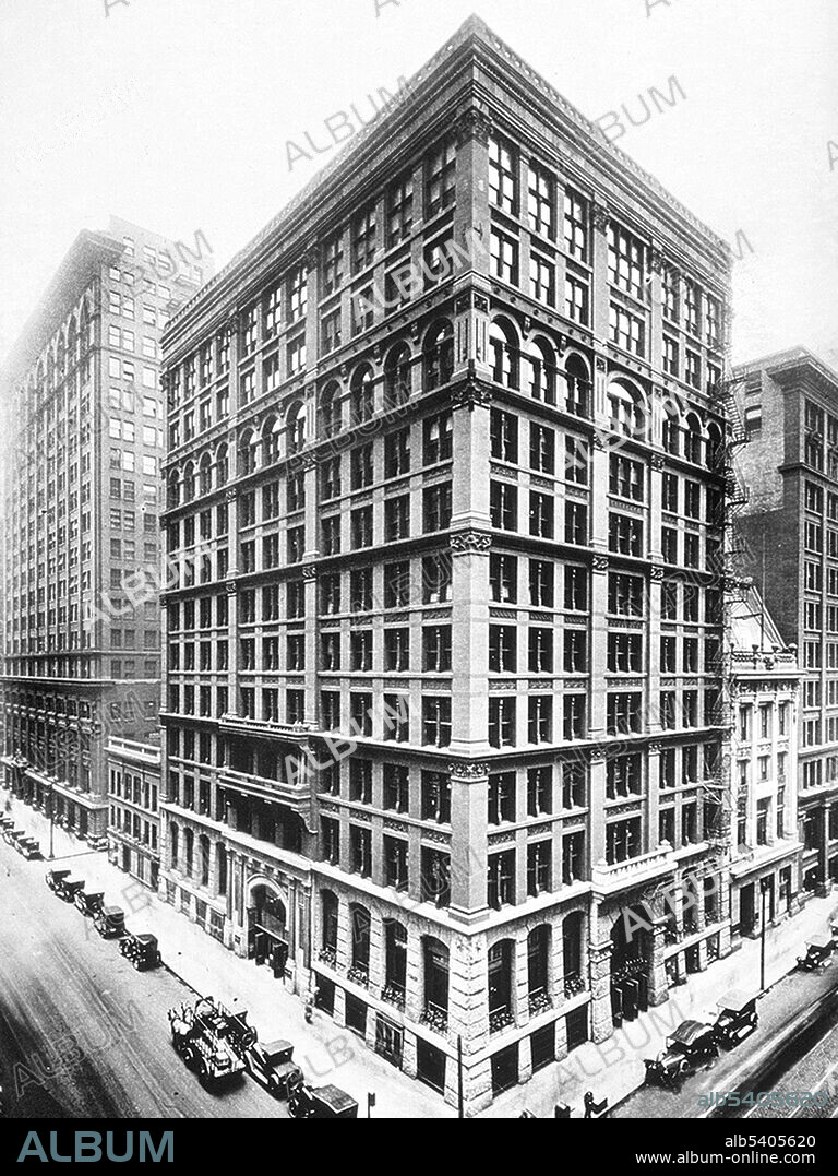 The Home Insurance Building was a skyscraper in Chicago, United States, designed by William Le Baron Jenney in 1884, for the Home Insurance Company in New York. Completed a year later, the building is generally noted as the first tall building to be supported both inside and outside by a fireproof structural steel and metal frame, which included reinforced concrete. Because of the building's unique architecture and weight-bearing frame, it is considered the one of the world's first skyscrapers. It had 10 stories and rose to a height of 138 ft (42 m). In 1891, two floors were added. The building opened in 1885 and was demolished 47 years later in 1931.