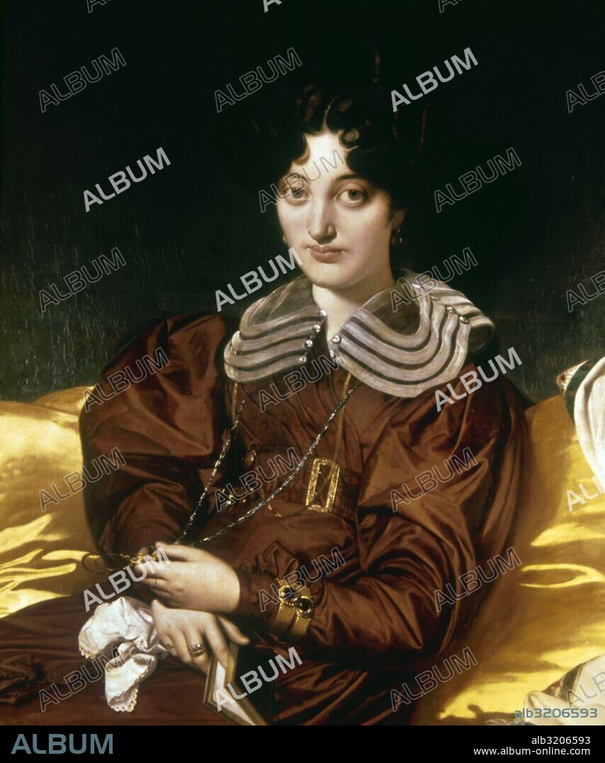 Jean-Auguste-Dominique Ingres (1780-1867). French painter. Portrait de Madame Marie Marcotte (1803-1862), 1826. Louvre Museum. Paris. France.