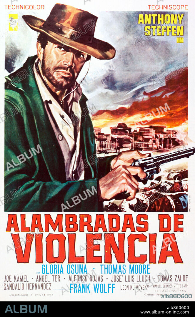 Affiche de POCHI DOLLARI PER DJANGO, 1966. Copyright MARCO FILM.