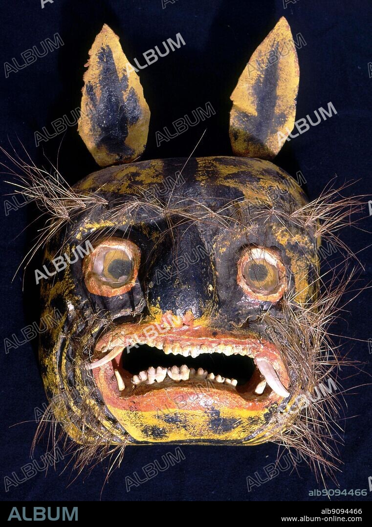 Mexican Mask Horniman. The Devil and all his works by Dennis Wheatley, page 116.