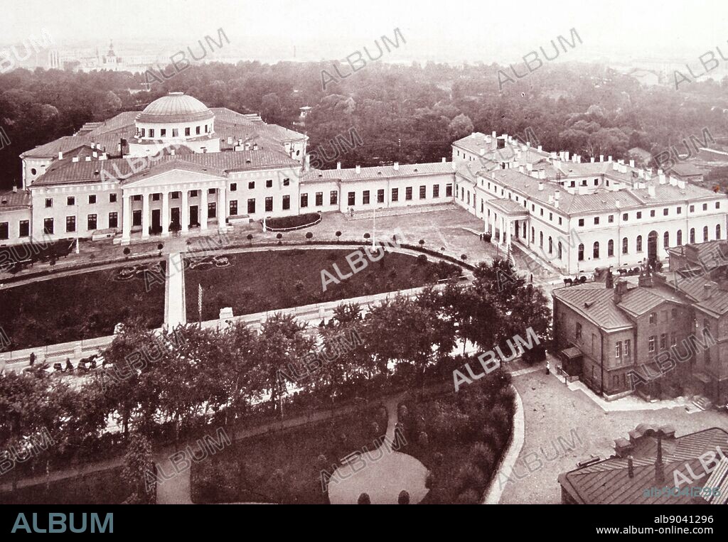 Tauride Palace in Saint Petersburg; Russia. In 1906; it was transformed into the seat of the first Russian parliament; the Imperial State Duma.